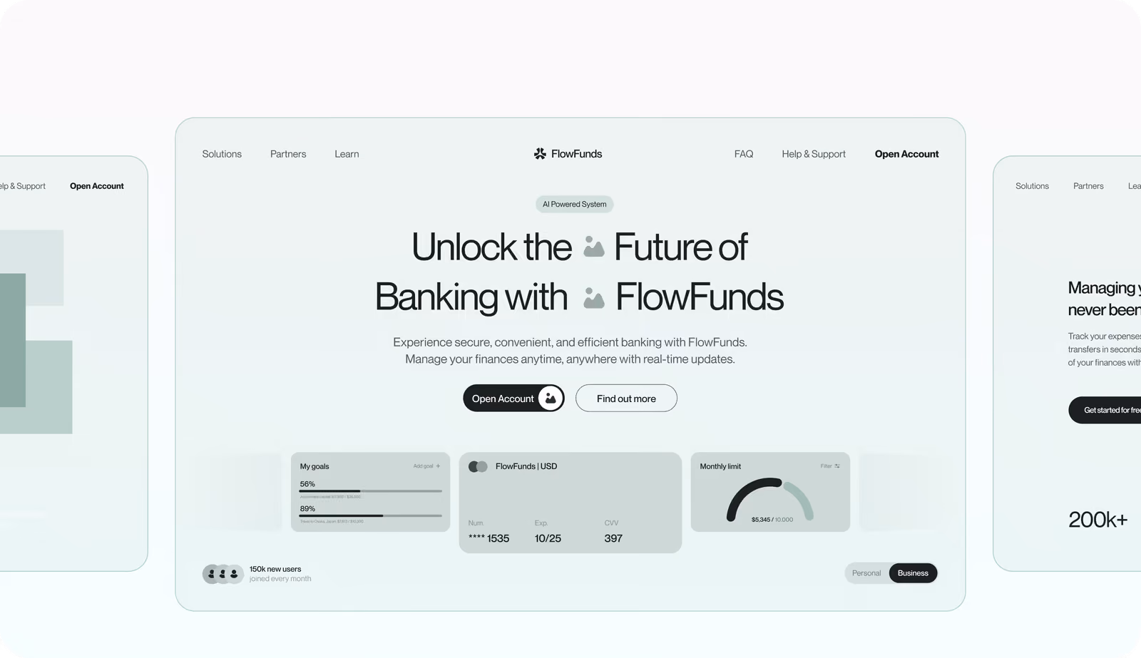 FlowFunds wireframing