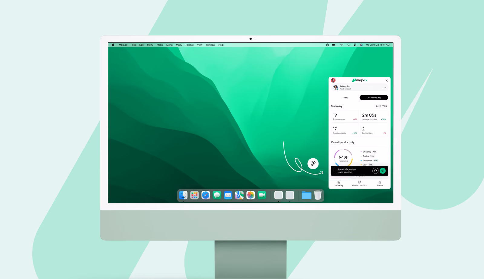 MOJO CX agent widget