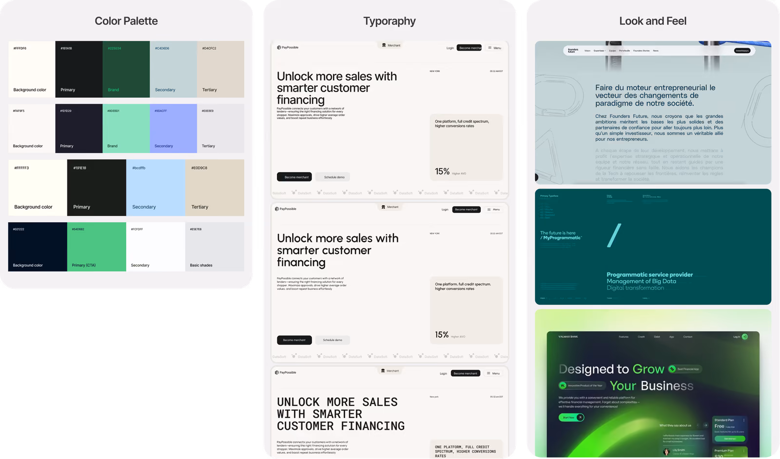 PayPossible moodboard