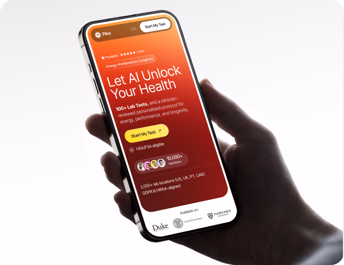Piko Health mobile version